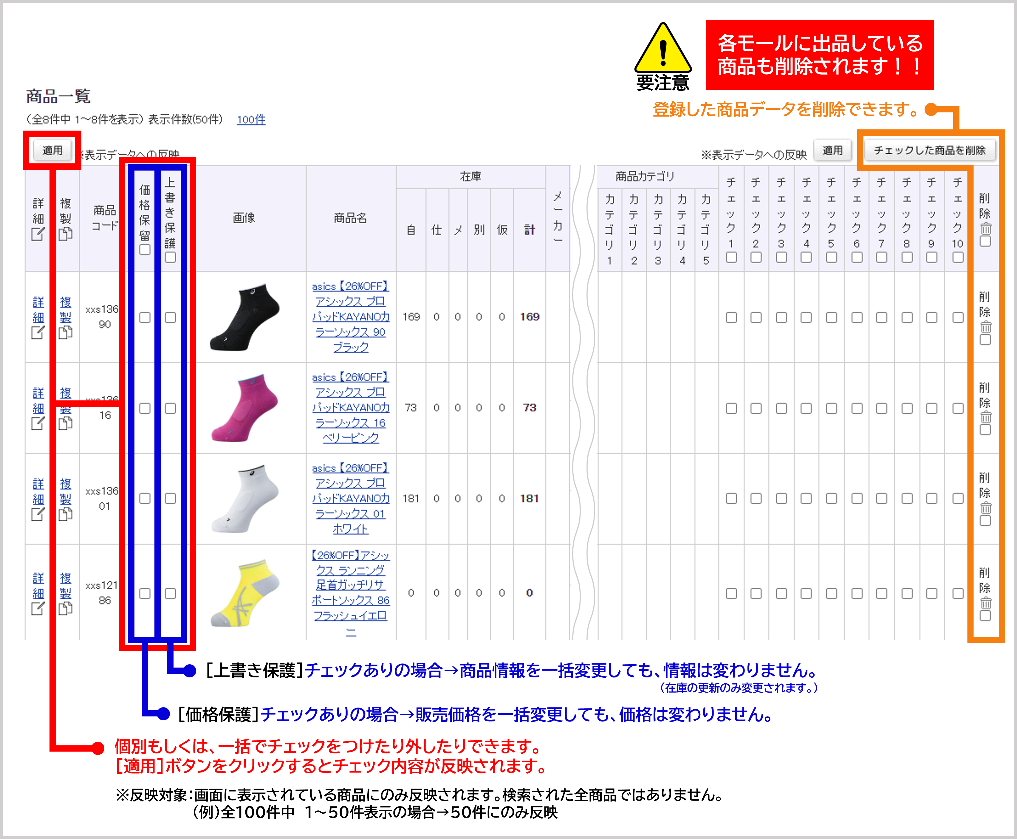 商品管理の基本画面について | ECサイトの受注管理システム