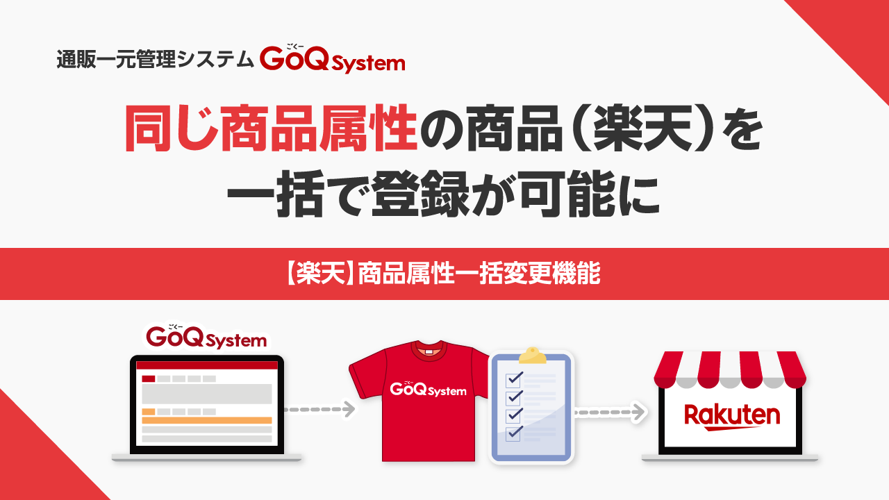 楽天商品属性一括変更機能 ECサイトの受注管理システム